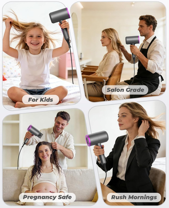 Multi-lifestyle hair drying routine