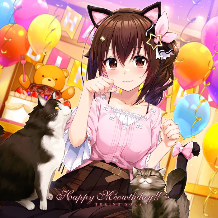 [2022.05.18] ときのそら 誕生日記念シングル「Happy Meowthday!!」[FLAC 48kHz/24bit]插图icecomic动漫-云之彼端,约定的地方(´･ᴗ･`)