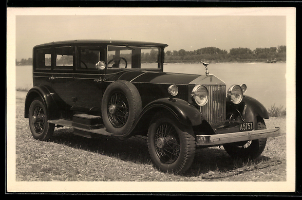 AK Wien Rolls Royce der Auto Vermietung von Hans Koenigswarter in der Babenbergerstrasse 1