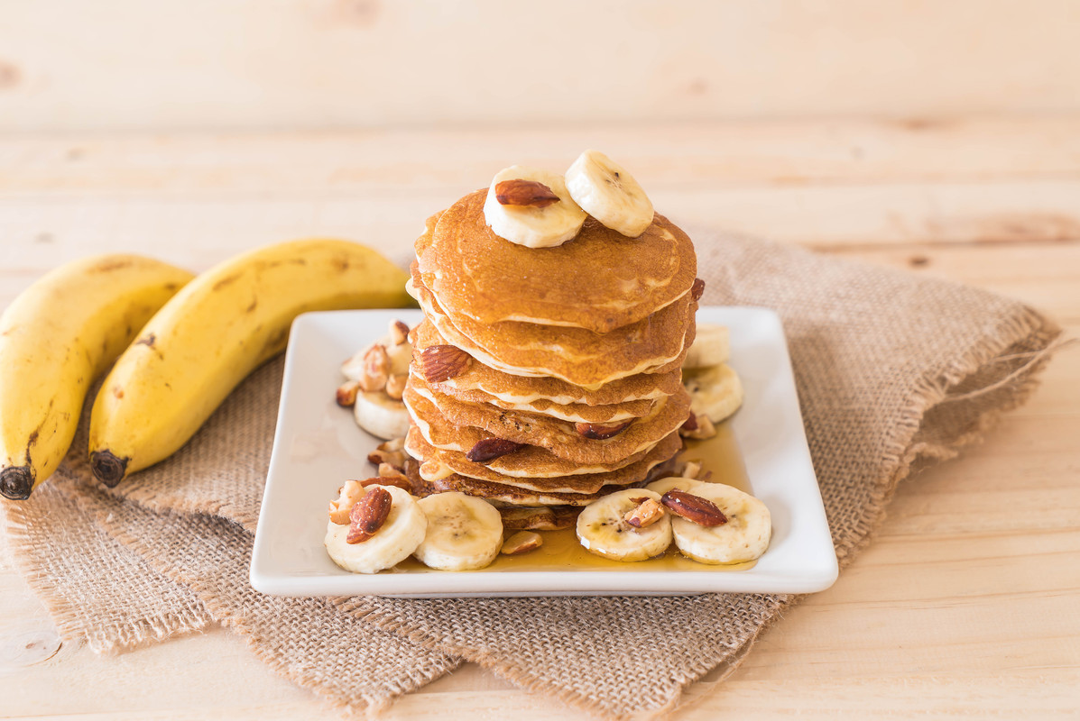 Panqueca de banana e amêndoa