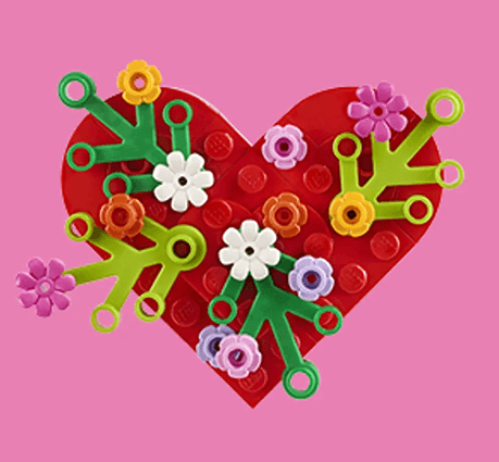 Free LEGO Valentine’s Day Heart Building Event: February 9 Workshop for Kids and Adults