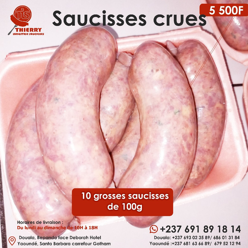Saucisses Taille 10 - 10 saucisses/kg