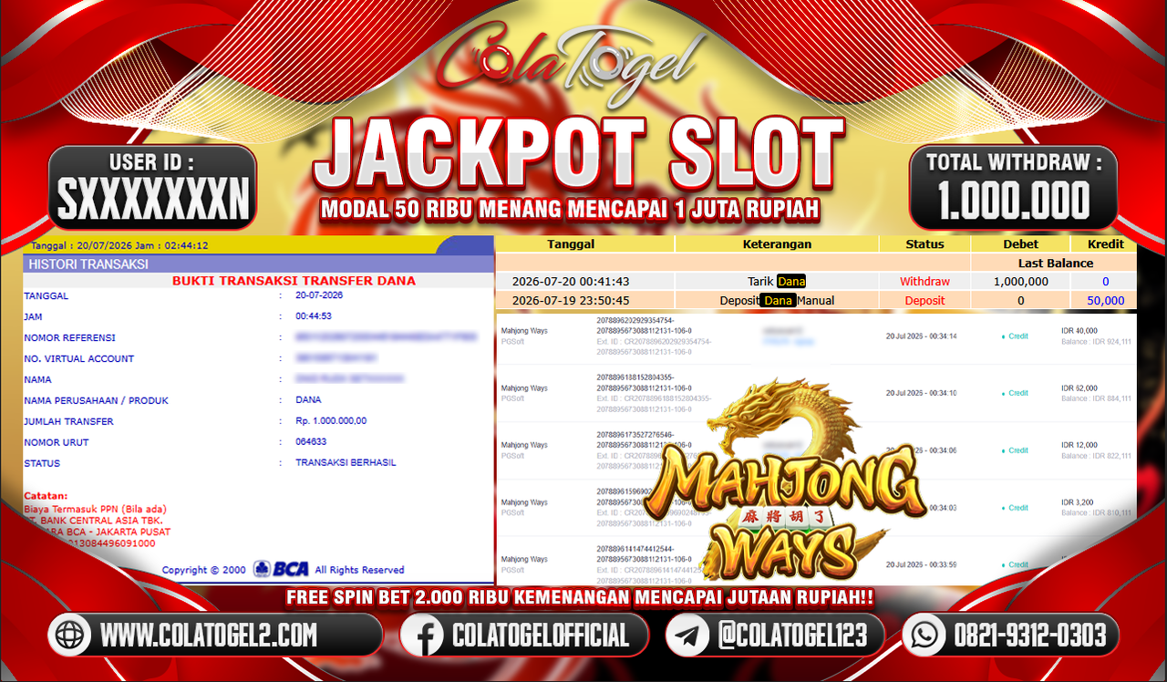 JACKPOT SLOT GACOR!!