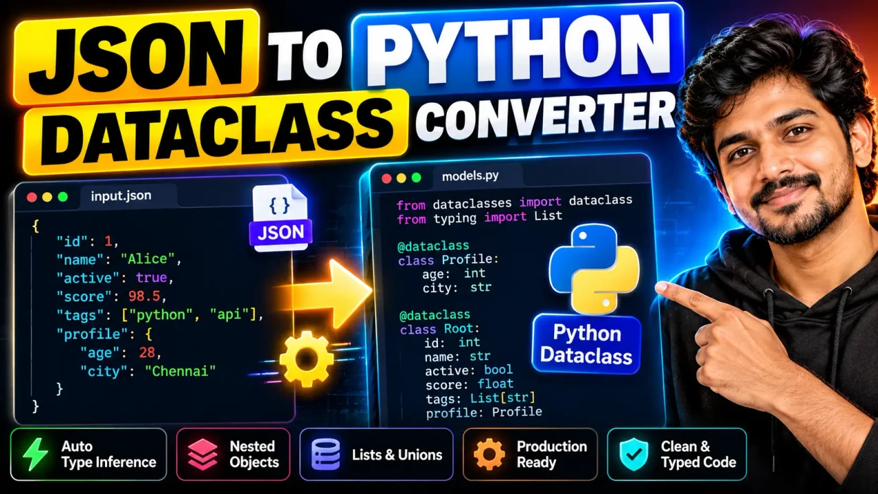 Json To Python Dataclass Generator