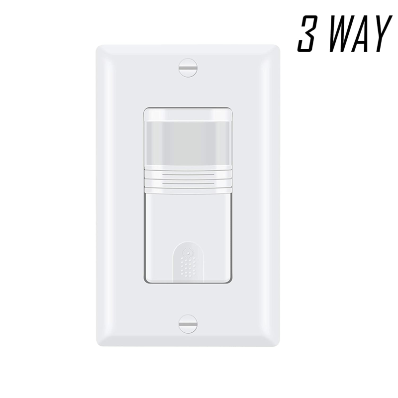 Ecoeler Single Pole 3 Way Motion Sensor Light Switch Neutral Wire Required M Ebay