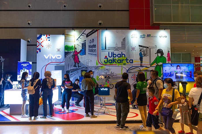 Suasana gerai MRT Jakarta di Pekan Raya Jakarta 2022.