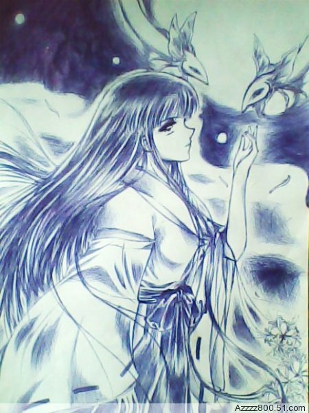 Hình vẽ Kikyou, Kagome, Sango bộ Inuyasha - Page 16 Kikyou_affection_of_the_moon_by_jiegengdai-d39vx50