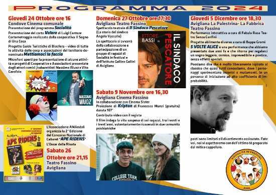 Fino al 12 dicembre nei comuni di Almese, Avigliana, Condove e Oulx (TO) la seconda edizione di SOCIALITÀ IN FESTIVAL Fino al 12 dicembre nei comuni di Almese, Avigliana, Condove e Oulx (TO) la seconda edizione di SOCIALITÀ IN FESTIVAL