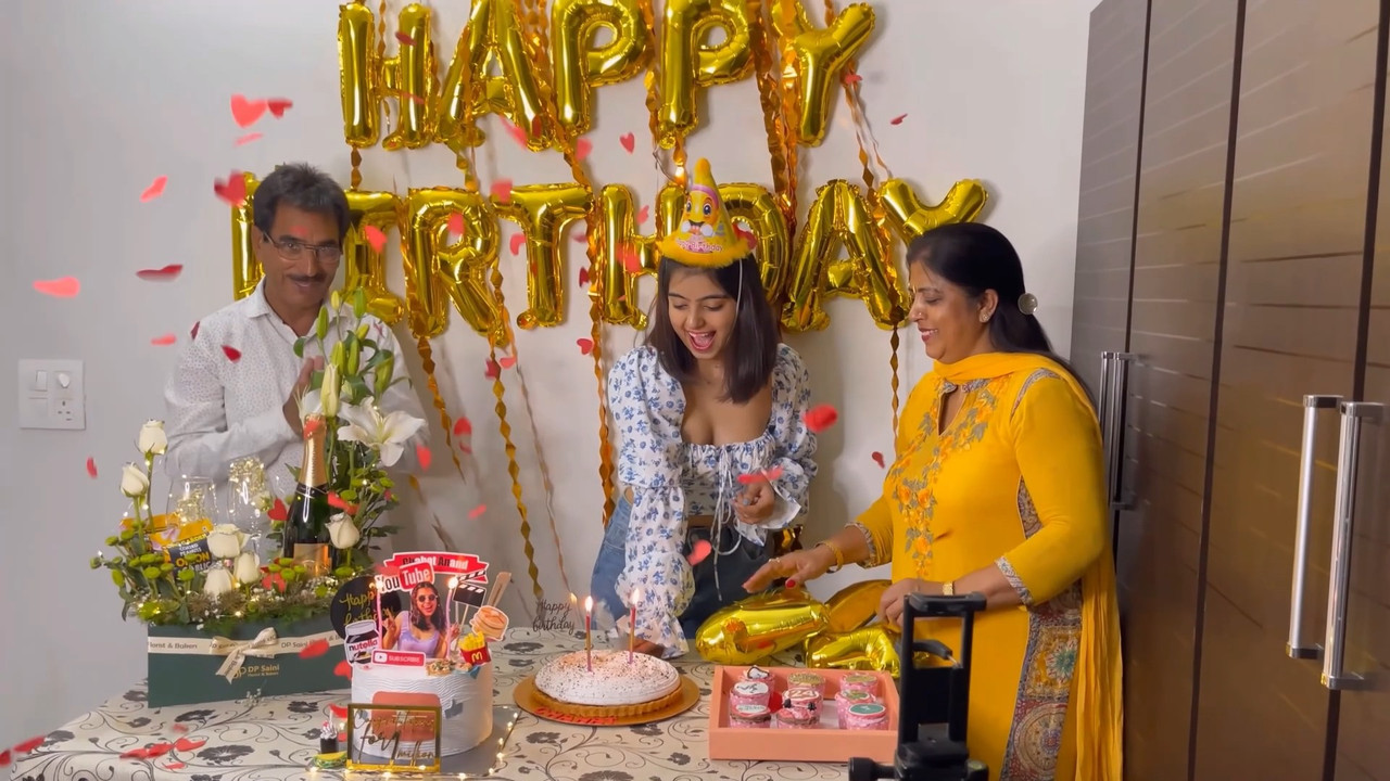 Cute Sexy Girl hot Navel and boobs in blue crop top and jeans mp4 snapshot 00 23 923