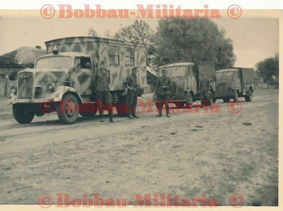 Militär LKW Kraftfahr-Abt.579 im super Tarnschema Endkampf 1944