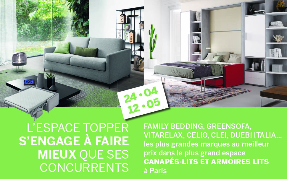Espace Topper - Espace Topper - Magasins de meubles à Paris : canapé,  mobilier et literie
