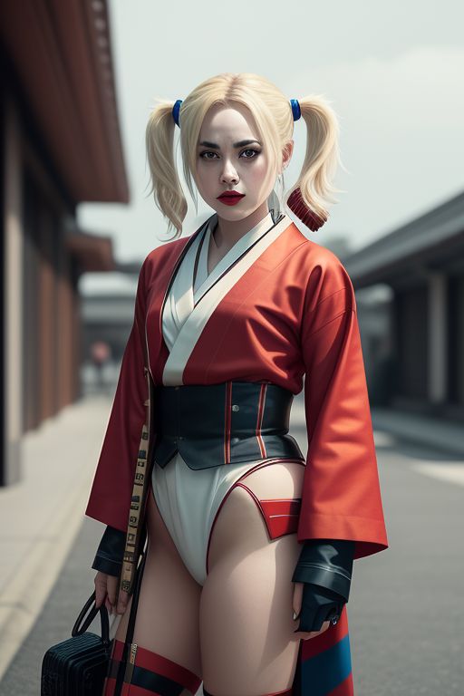 Harley-Quinn-wearing-a-kimono-30