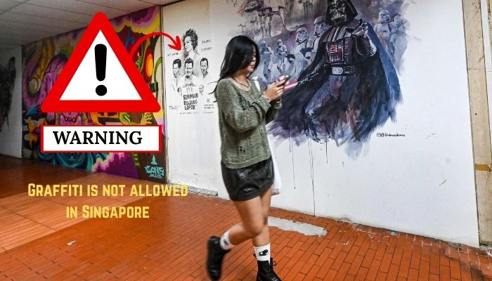 Graffiti is not allowed in Singapore