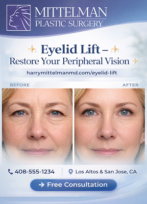 Eyelid lift in Los Altos and San Jose CA