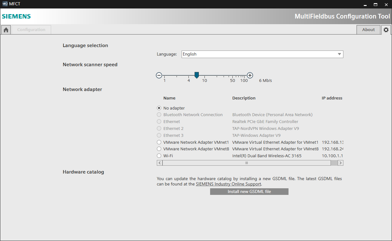 Multi Fieldbus Configuration Tool (MFCT) Multi Fieldbus Configuration Tool (MFCT)