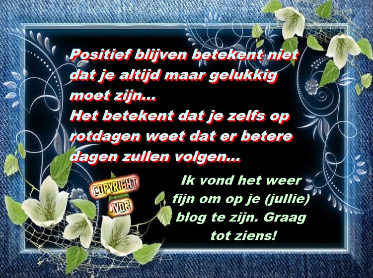 Positief-blogbericht