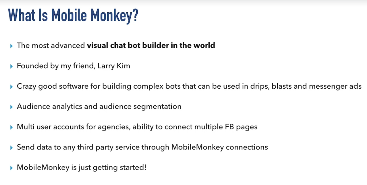 WHAT IS MOBILE MONKEY?
