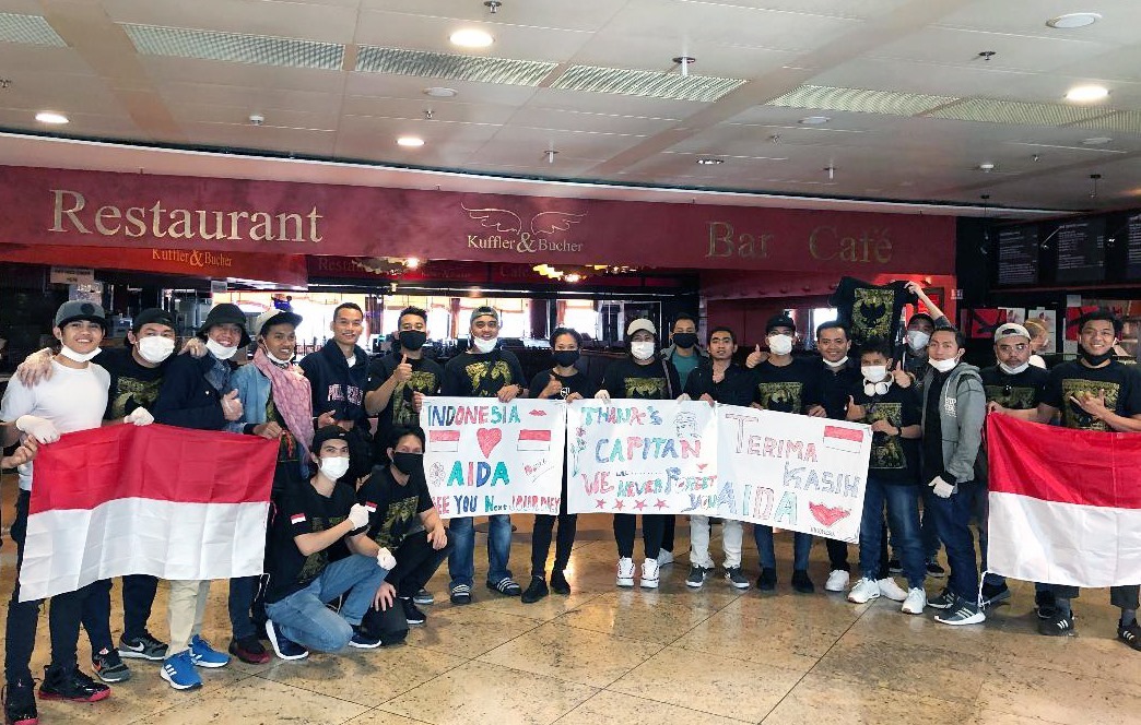 Sejumlah WNI ABK AIDA Cruises.