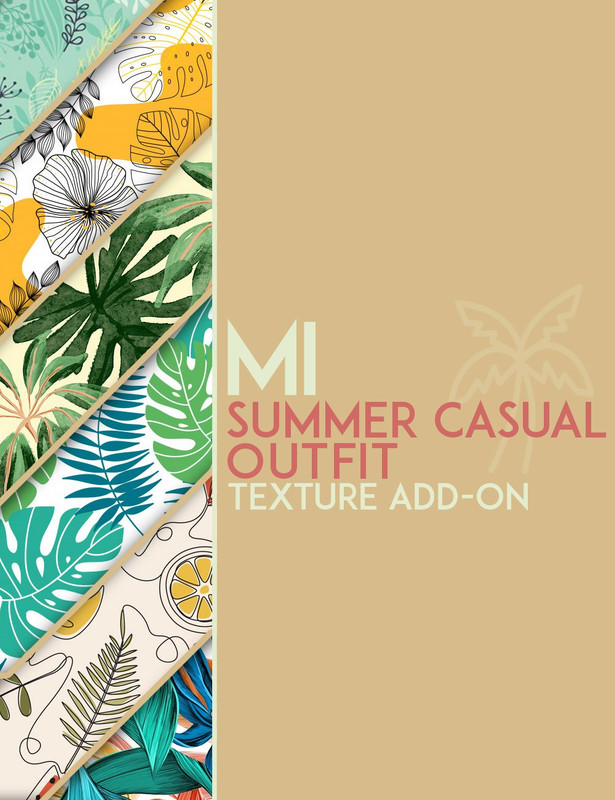 dForce MI Summer Casual Outfit Texture Add-on dForce MI Summer Casual Outfit Texture Add-on