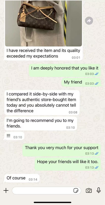 Customer feedback WhatsApp screenshot 3