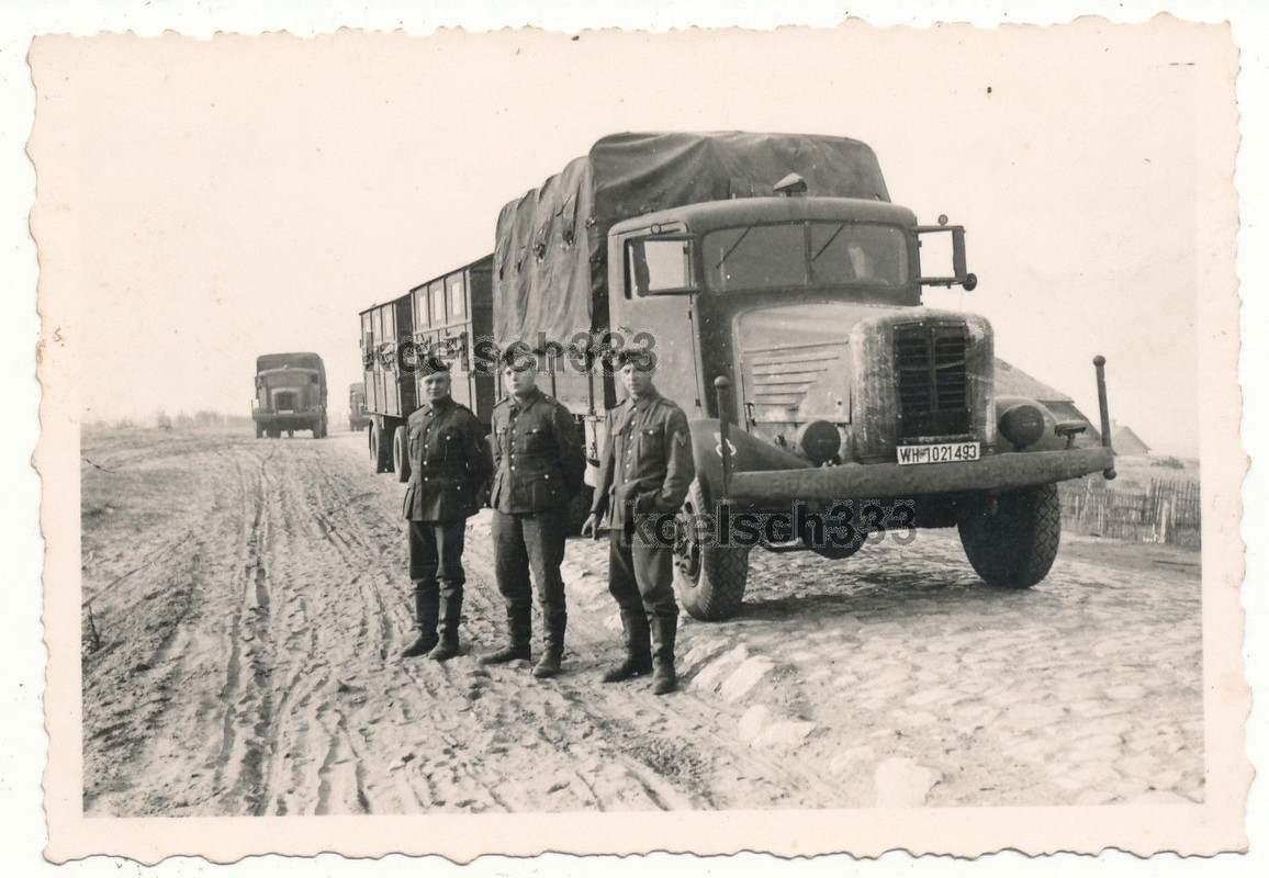 Kraftfahrer Pionier Lehr Batl. 2 Büssing NAG LKW