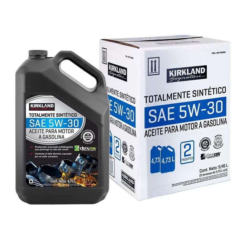 Costco: Kirkland Signature Aceite Sintético para Motor 5W30 2 Botellas de 4.73 Litros 