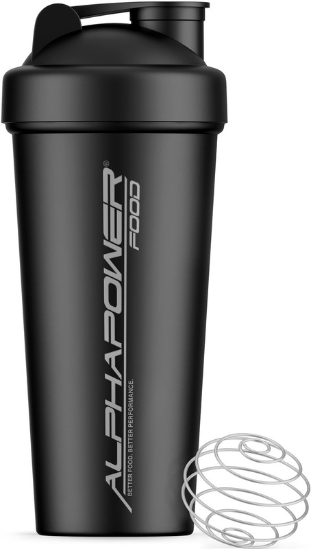Hochwertiger Shaker aus Edelstahl mit Feder ALPHAPOWER FOOD®
