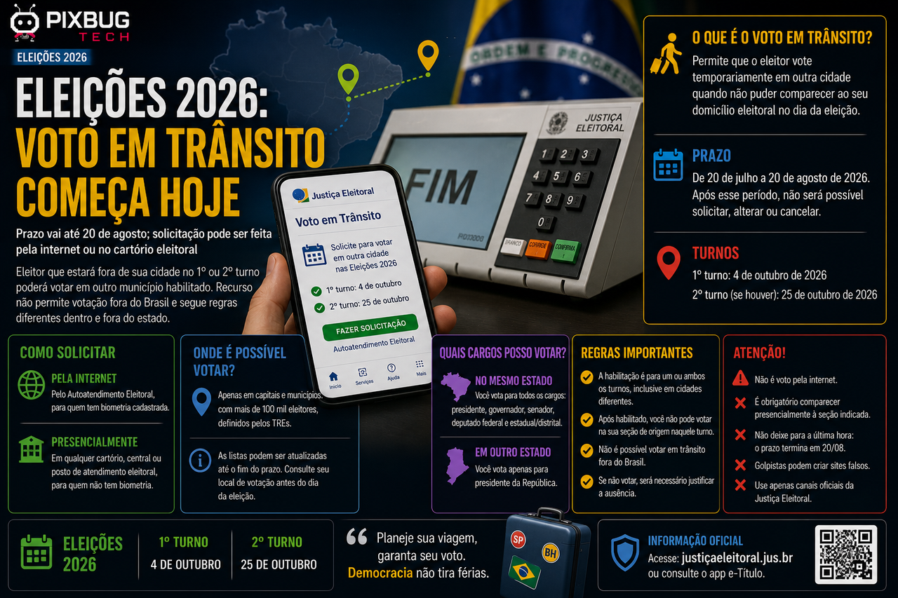 Voto em trânsito nas Eleições 2026 começa hoje mas não significa votar de qualquer lugar