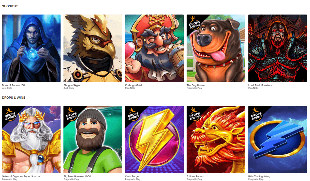 Jellona kasino pelit