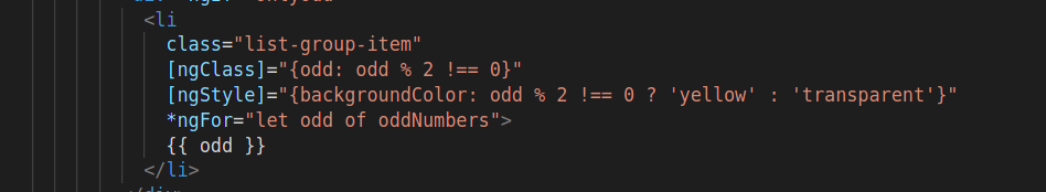 ngStyle example of Attribute Directives