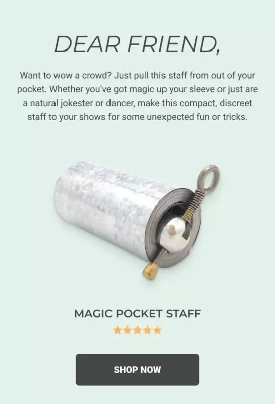 Magic Pocket Staff