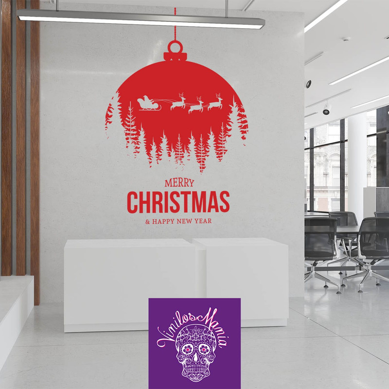 vinilo trineo navidad