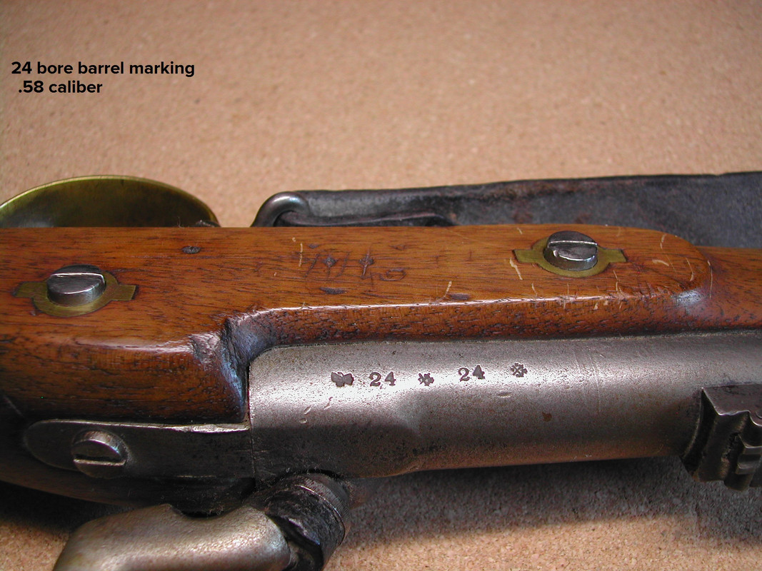 24 bore barrel marking--.58 caliber