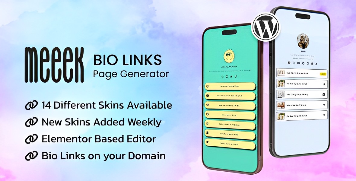 Meeek – Elementor Bio Links Builder For WordPress