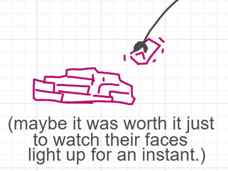 A panel from The Prime Number Few, episode eight of the Board Boards object show by Furretwalk/WalkingFurret.
