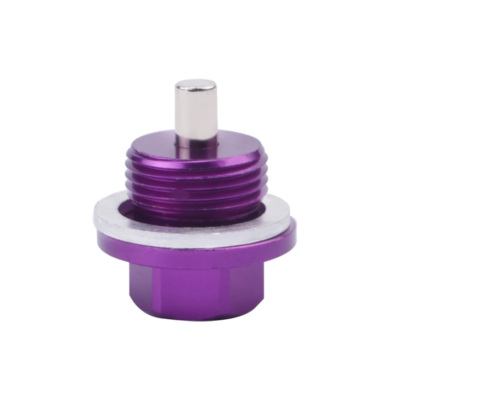 PURPLE M18 x 1.25 Aluminium Oil Drain Sump Plug Nut Screw With