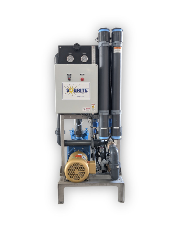 Water reclaim system front view