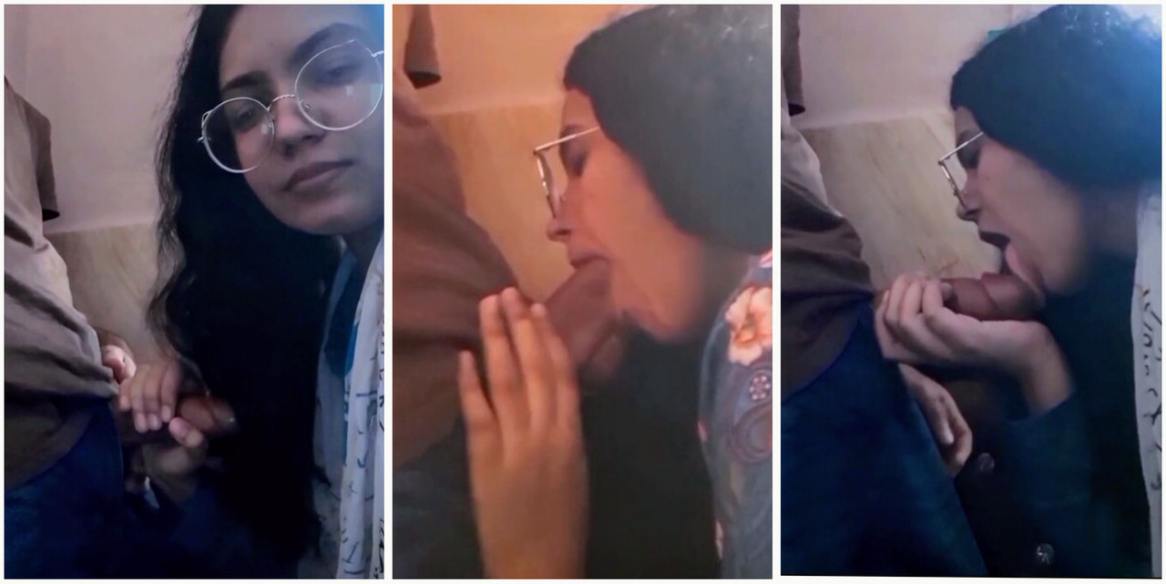 Curious desi girlfriend giving deep throat blowjob sex video