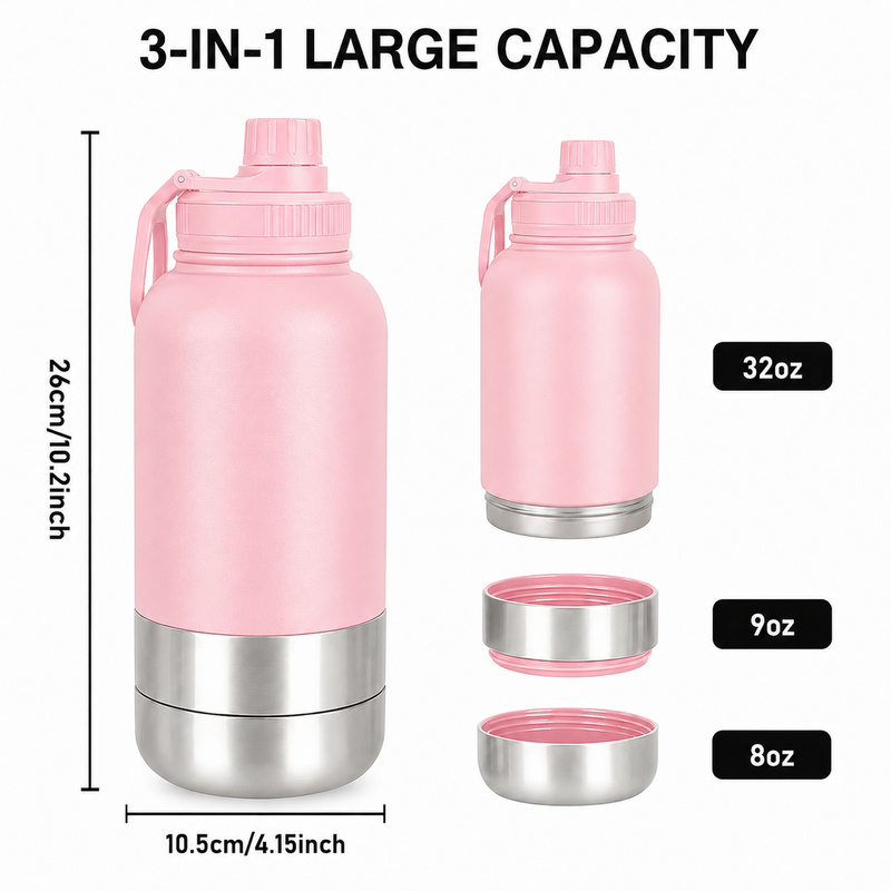 Portable Dog Water & Food Bottle