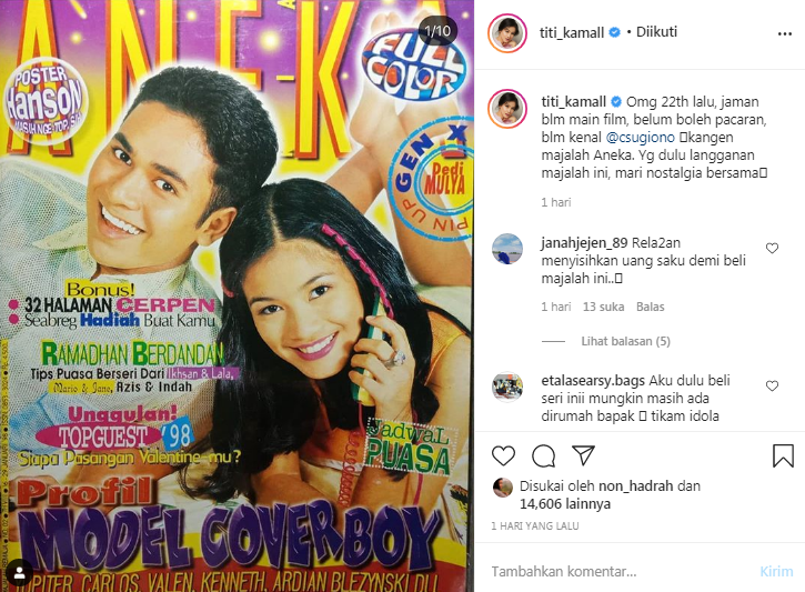 Titi Kamal jadi model majalah