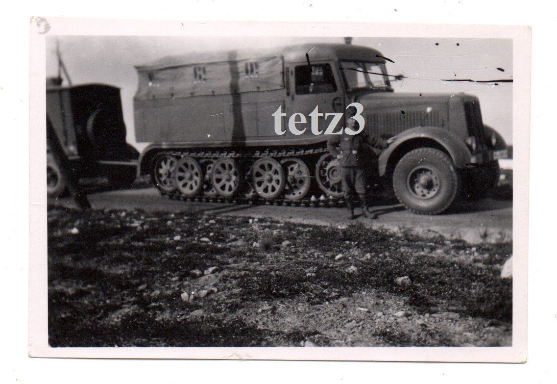 Russland SDkfz LKW Halbkette Kettenfahrzeug Anhä