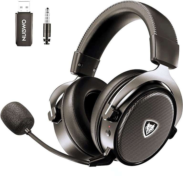 Amazon: NUBWO - Auriculares inalámbricos, Bluetooth y USB para PC, PS4 PS5. 
