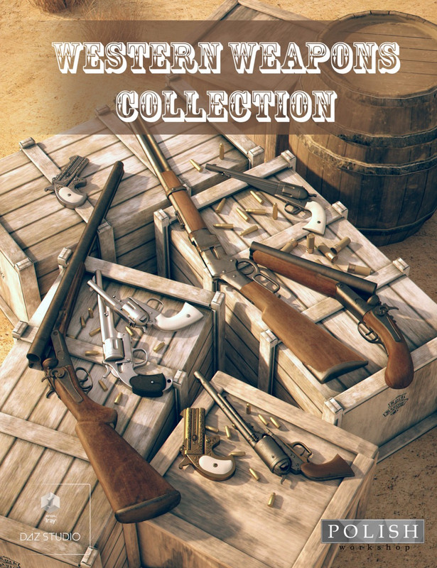 00 main western weapon collection daz3d