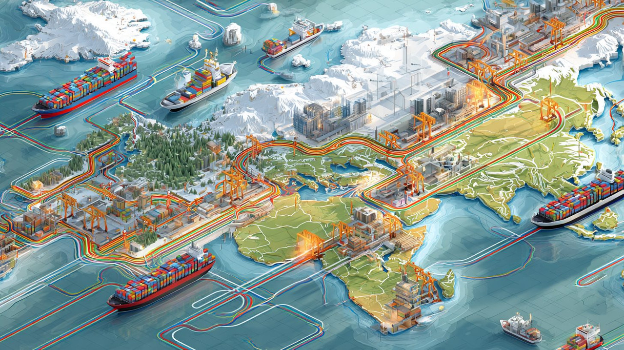 Схема цепочки поставок из Китая в Россию