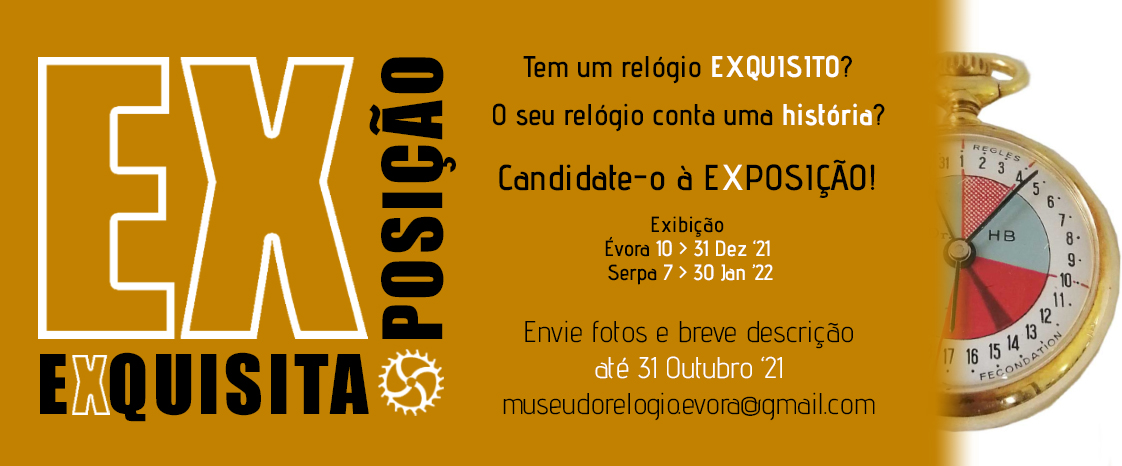 Exposição "Exquisita" no Museu do Relógio Logo