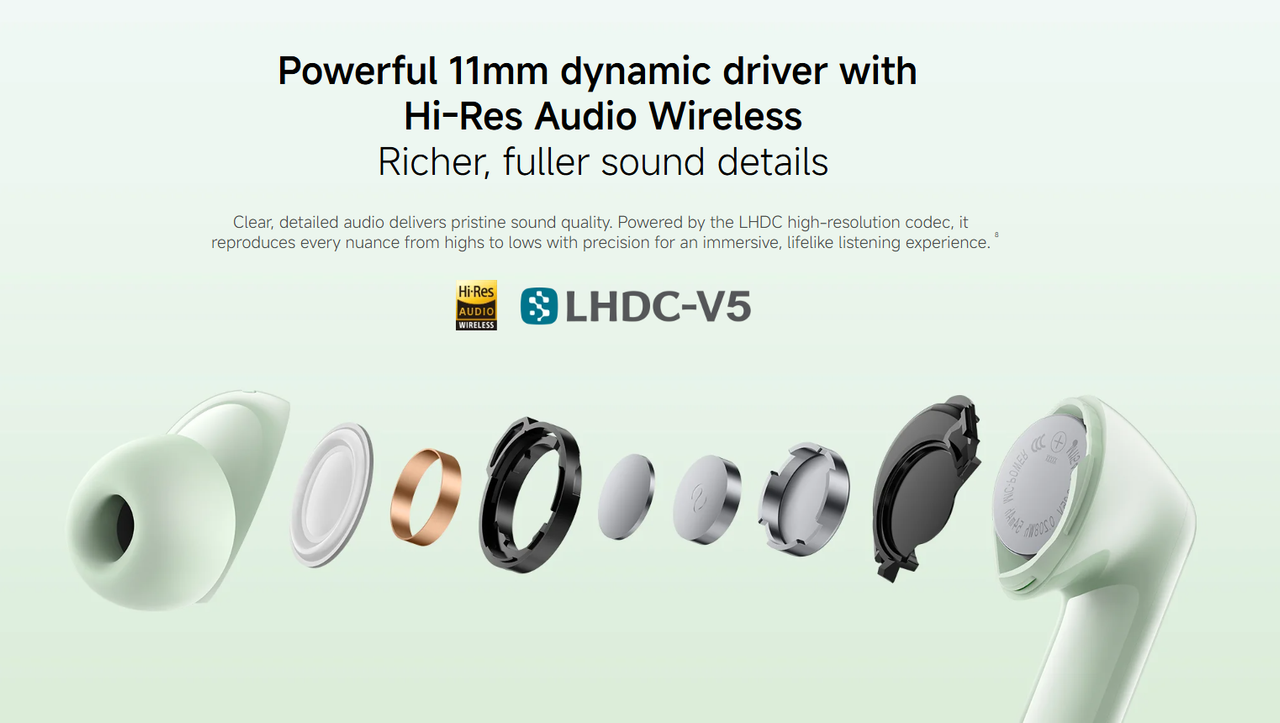Powerful 11mm Dynamic Driver