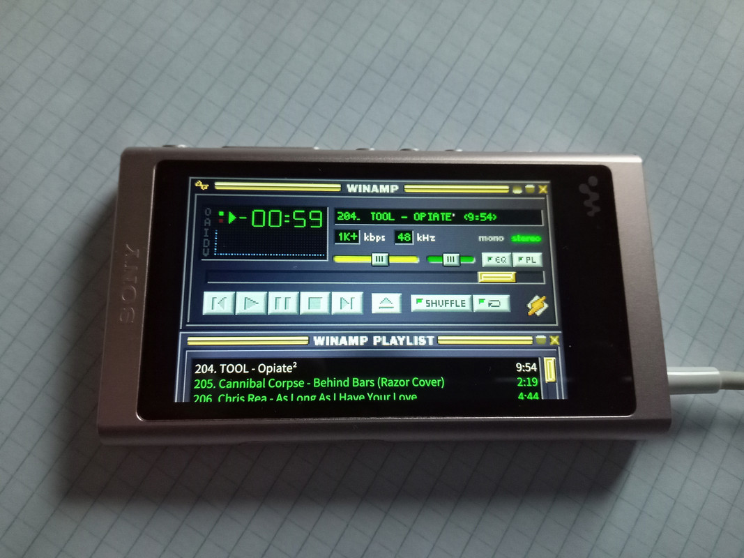 Sony NW-A50 series Walkman player Skin Project