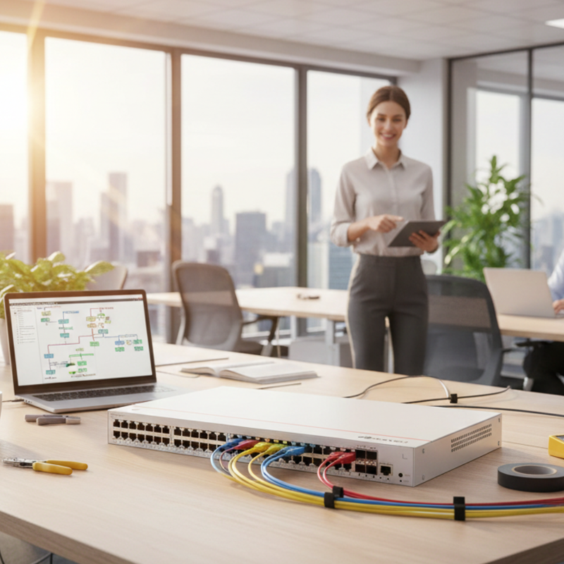 Switch Huawei eKit vista geral