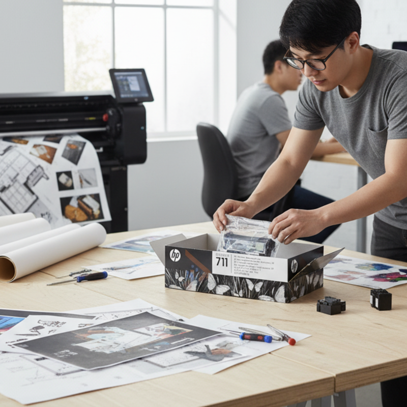 Cabeça De Impressão Hp Desingjet 711 C1Q10A