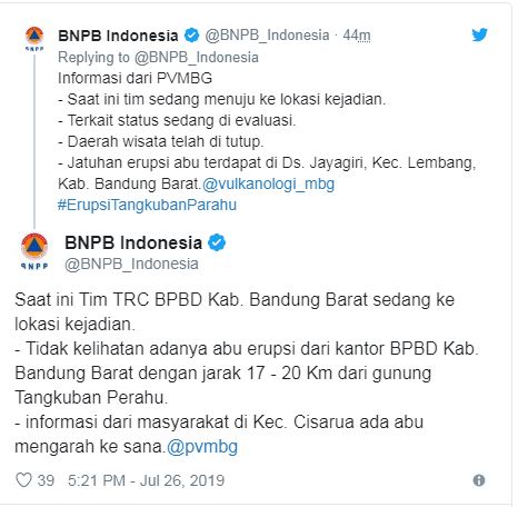 Twitter BNPB_Indonesia